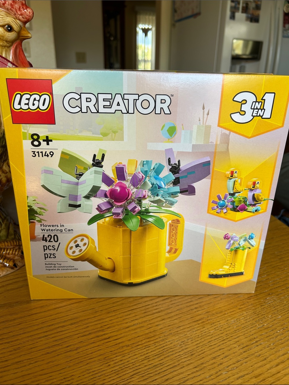 Lego Creator Yellow Watering Can with Colorful Flower Builds